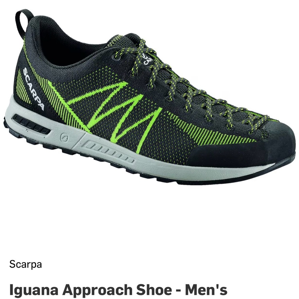 Scarpa Iguana Approach Shoe - Men's Black and Green